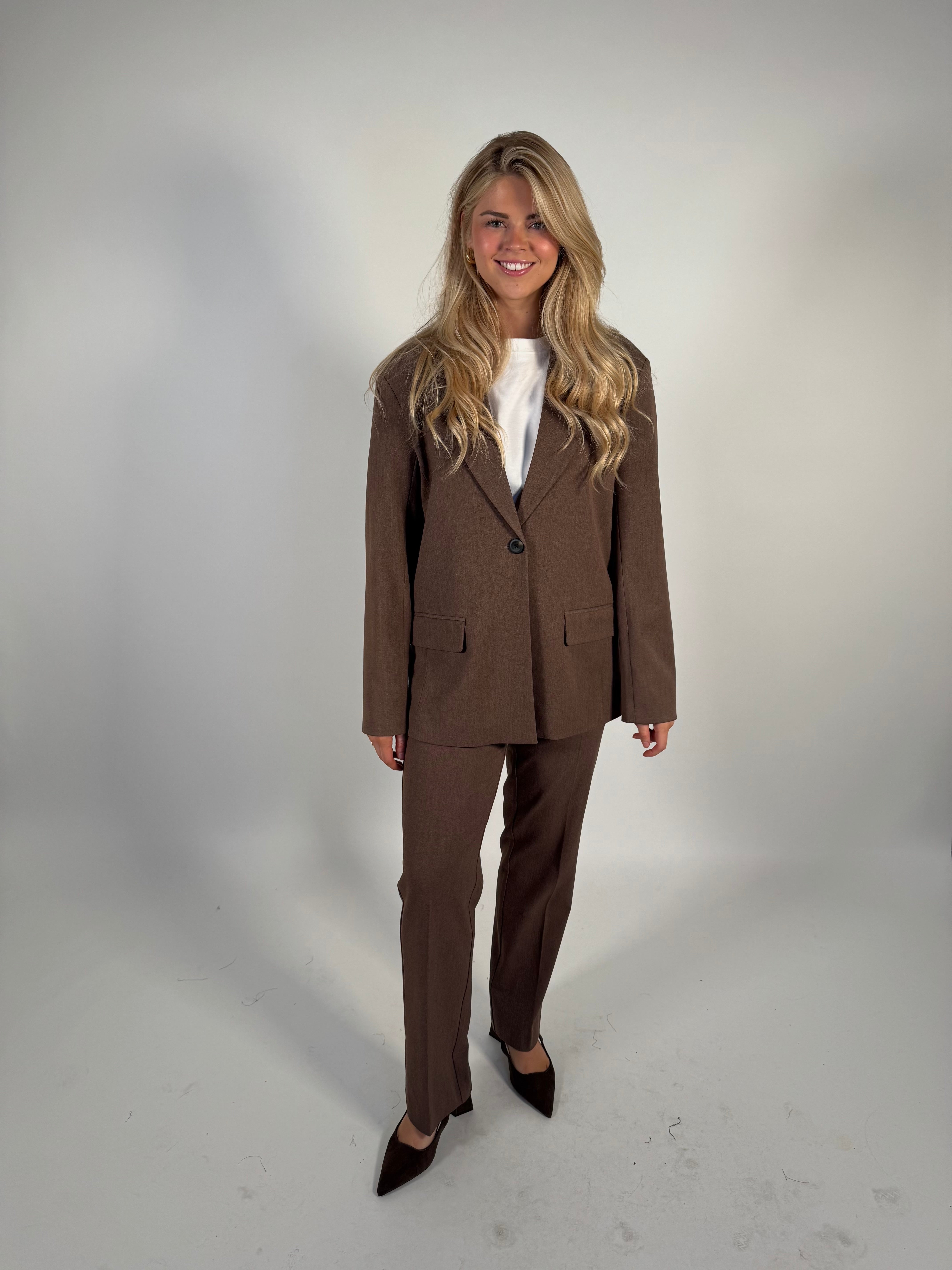 OBJLISA Straight Trousers - Carafe